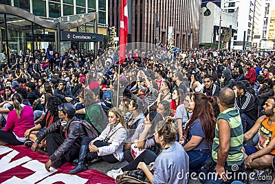 Protesters Editorial Stock Photo